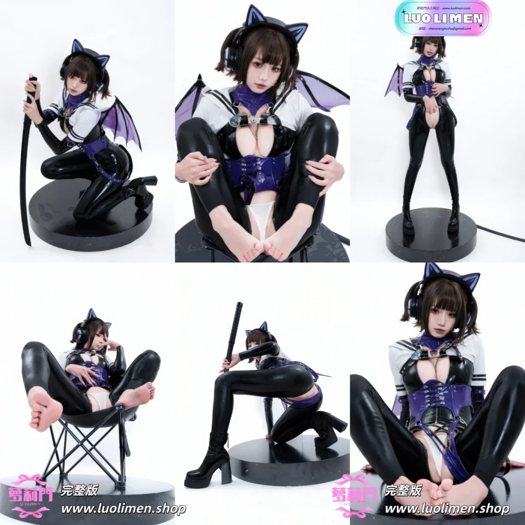 柒柒要乖哦 – NO.063 白棚胶衣[78P-230MB]-白虎萝莉 - COS网红-  鬼父淫母